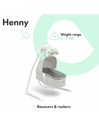 BN-LO-HENNY_GREY_DOVE,Lionelo - Balansoar electric, Leagan si sezlong pentru bebelusi, Henny, 3 in 1, Cu functie de inclinare,10
