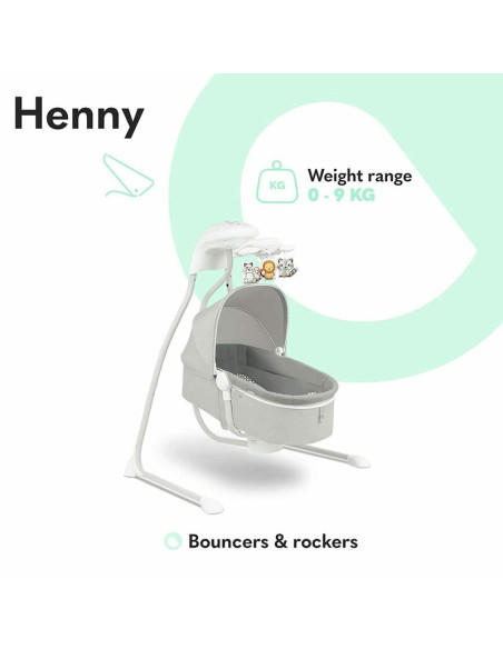 BN-LO-HENNY_GREY_DOVE,Lionelo - Balansoar electric, Leagan si sezlong pentru bebelusi, Henny, 3 in 1, Cu functie de inclinare,10
