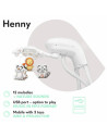 BN-LO-HENNY_GREY_DOVE,Lionelo - Balansoar electric, Leagan si sezlong pentru bebelusi, Henny, 3 in 1, Cu functie de inclinare,10