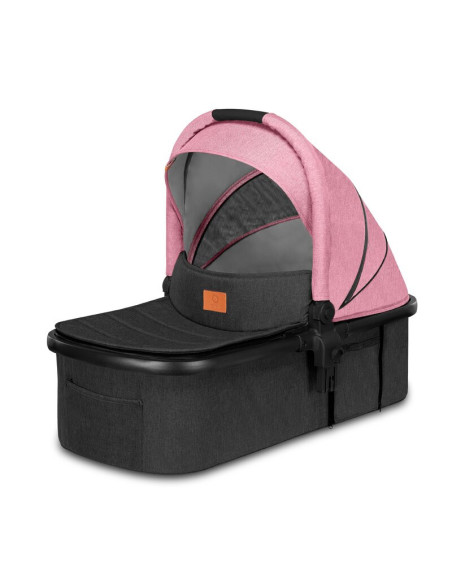 BN-LO-AMBER_2IN1_PINK_ROSE,Lionelo - Carucior Amber, 2 in 1, Cadru aluminiu, Cu landou intarit si salteluta moale, Reversibil, M