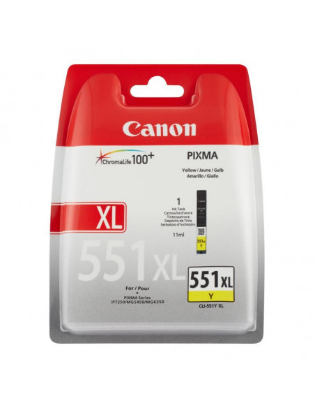 Cartus cerneala original Canon CLI551XL, BS6446B001AA, Yellow Cartus cerneala original Canon CLI551XL, BS6446B001AA, Yellow