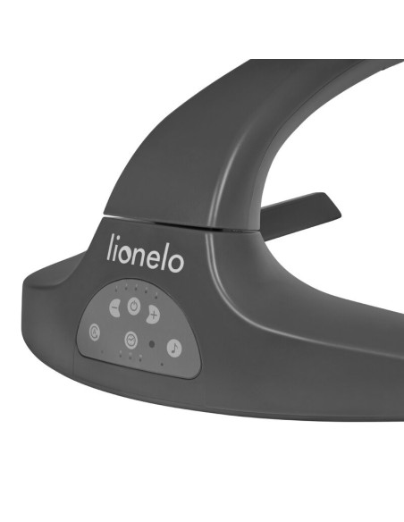 BN-LO-RINA_GREY_CONCRETE,Lionelo - Balansoar si sezlong copii, Rina, 2 in 1, Electric, Cu rotire 360 °, Cu telecomanda si cablu 