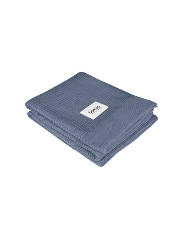 BN-LO-BAMBOO_BLANKET_BLUE,Lionelo - Paturica multifunctionala de infasat, Din bambus, 100x75 cm, Albastru