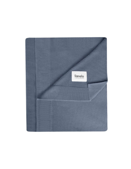 BN-LO-BAMBOO_BLANKET_BLUE,Lionelo - Paturica multifunctionala de infasat, Din bambus, 100x75 cm, Albastru