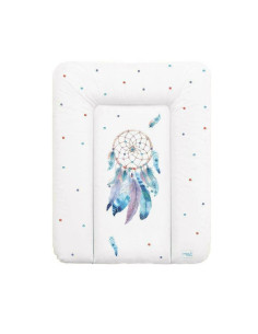 BN-W-143-101-557,Ceba Baby - Saltea de infasat moale Dream Catcher, Fara ftalati, 70 x 50 cm, Alb/Albastru