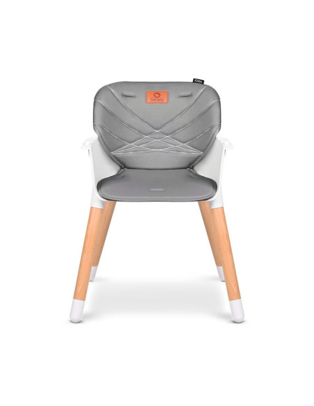 BN-LO-KOEN_GREY_STONE,Lionelo - Scaun de masa din fag Koen, 2 in 1, Transformabil, Sustine 30 kg, 6 luni+, Conform cu standardul