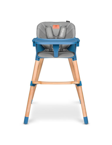 BN-LO-KOEN_BLUE_SKY,Lionelo - Scaun de masa din fag Koen, 2 in 1, Transformabil, Sustine 30 kg, 6 luni+, Conform cu standardul e