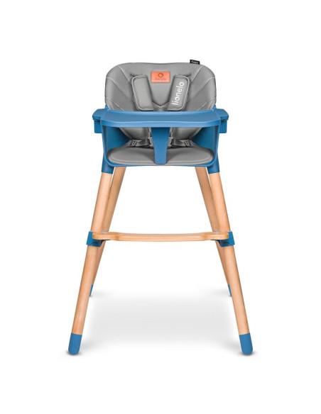BN-LO-KOEN_BLUE_SKY,Lionelo - Scaun de masa din fag Koen, 2 in 1, Transformabil, Sustine 30 kg, 6 luni+, Conform cu standardul e