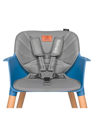 BN-LO-KOEN_BLUE_SKY,Lionelo - Scaun de masa din fag Koen, 2 in 1, Transformabil, Sustine 30 kg, 6 luni+, Conform cu standardul e