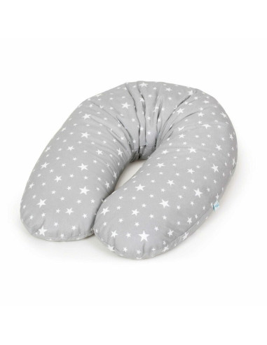 BN-W-741-700-635,Ceba Baby - Perna de alaptat multifunctionala cu microparticule, 190x35 cm, Gri Stelute