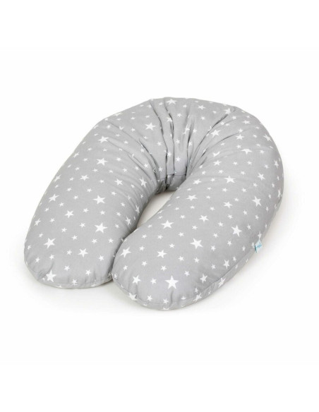 BN-W-741-700-635,Ceba Baby - Perna de alaptat multifunctionala cu microparticule, 190x35 cm, Gri Stelute