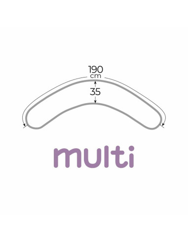 BN-W-741-700-635,Ceba Baby - Perna de alaptat multifunctionala cu microparticule, 190x35 cm, Gri Stelute