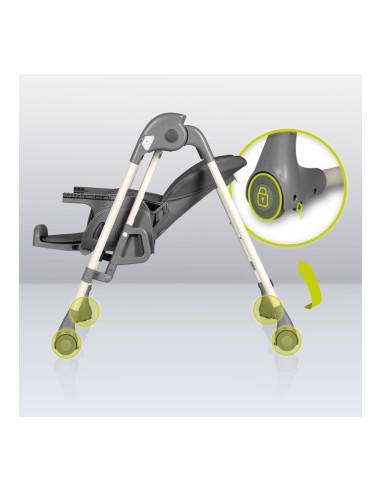 BN-LO-LAURICE_ GREY_STONE,Lionelo - Scaun de masa si balansoar, 2 in 1, Laurice, Transformabil, Multifunctional, Inaltime si spa