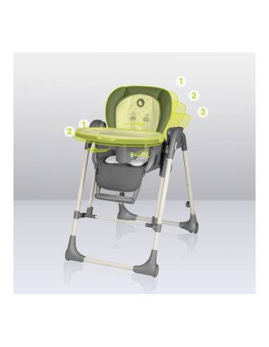 BN-LO-LAURICE_ GREY_STONE,Lionelo - Scaun de masa si balansoar, 2 in 1, Laurice, Transformabil, Multifunctional, Inaltime si spa