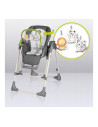 BN-LO-LAURICE_ GREY_STONE,Lionelo - Scaun de masa si balansoar, 2 in 1, Laurice, Transformabil, Multifunctional, Inaltime si spa