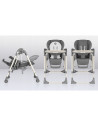 BN-LO-LAURICE_ GREY_STONE,Lionelo - Scaun de masa si balansoar, 2 in 1, Laurice, Transformabil, Multifunctional, Inaltime si spa