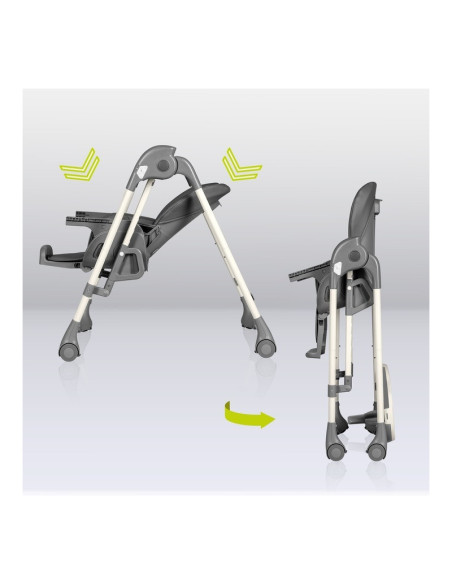 BN-LO-LAURICE_ GREY_STONE,Lionelo - Scaun de masa si balansoar, 2 in 1, Laurice, Transformabil, Multifunctional, Inaltime si spa