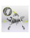 BN-LO-LAURICE_ GREY_STONE,Lionelo - Scaun de masa si balansoar, 2 in 1, Laurice, Transformabil, Multifunctional, Inaltime si spa