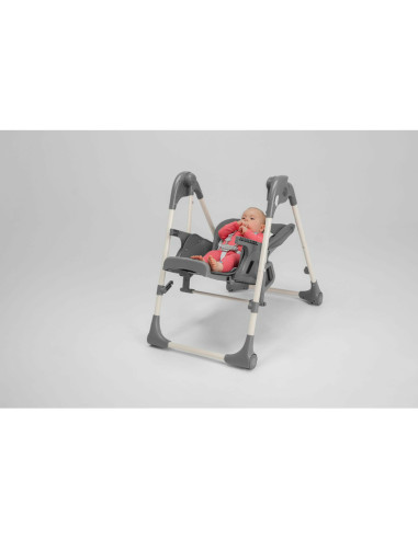 BN-LO-LAURICE_ GREY_STONE,Lionelo - Scaun de masa si balansoar, 2 in 1, Laurice, Transformabil, Multifunctional, Inaltime si spa