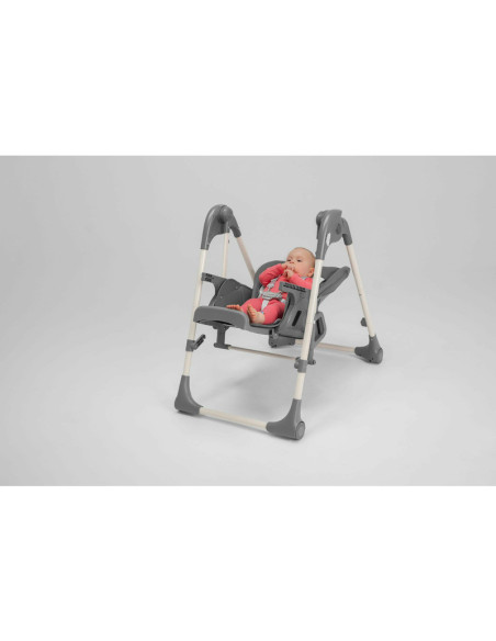 BN-LO-LAURICE_ GREY_STONE,Lionelo - Scaun de masa si balansoar, 2 in 1, Laurice, Transformabil, Multifunctional, Inaltime si spa