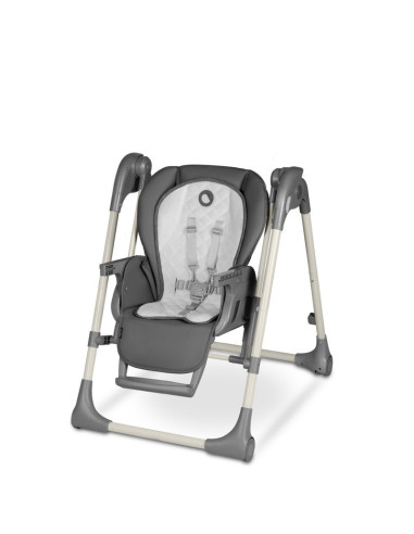 BN-LO-LAURICE_ GREY_STONE,Lionelo - Scaun de masa si balansoar, 2 in 1, Laurice, Transformabil, Multifunctional, Inaltime si spa