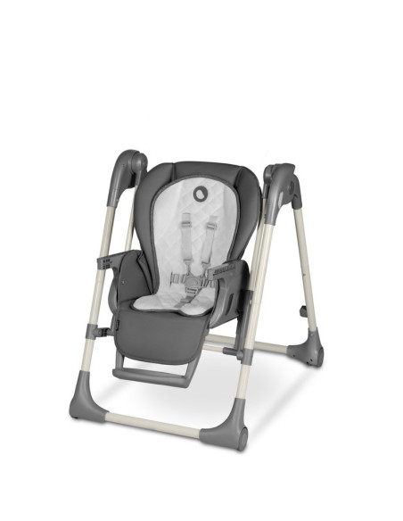 BN-LO-LAURICE_ GREY_STONE,Lionelo - Scaun de masa si balansoar, 2 in 1, Laurice, Transformabil, Multifunctional, Inaltime si spa