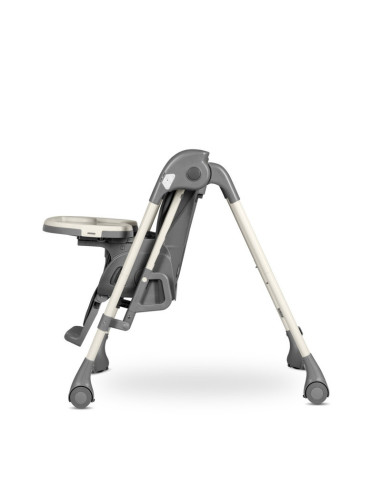 BN-LO-LAURICE_ GREY_STONE,Lionelo - Scaun de masa si balansoar, 2 in 1, Laurice, Transformabil, Multifunctional, Inaltime si spa
