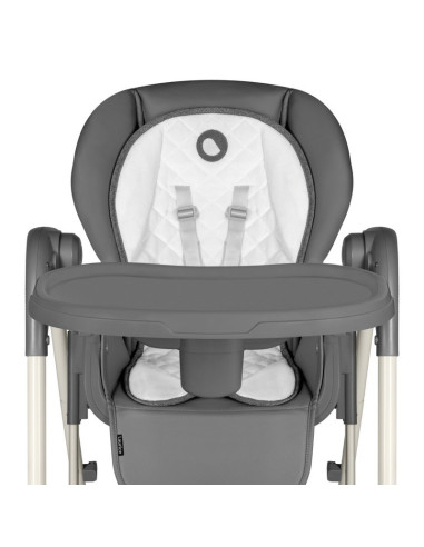 BN-LO-LAURICE_ GREY_STONE,Lionelo - Scaun de masa si balansoar, 2 in 1, Laurice, Transformabil, Multifunctional, Inaltime si spa
