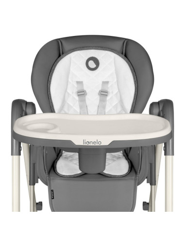 BN-LO-LAURICE_ GREY_STONE,Lionelo - Scaun de masa si balansoar, 2 in 1, Laurice, Transformabil, Multifunctional, Inaltime si spa