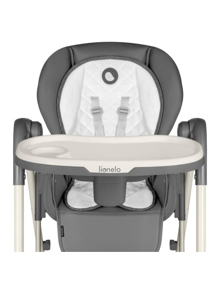 BN-LO-LAURICE_ GREY_STONE,Lionelo - Scaun de masa si balansoar, 2 in 1, Laurice, Transformabil, Multifunctional, Inaltime si spa