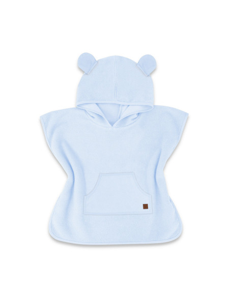 BN-6426972019538,Qmini - Poncho baie, Cu gluga, buzunar si urechi, Materiale certificate Oeko Tex Standard 100, 1 - 4 ani, Blue
