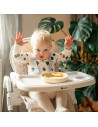 BN-PM_Gusto_Green_Trees,Petite&Mars - Scaun de masa Gusto, Spatar reglabil in 3 trepte, Suport de picioare ajustabil, Cu husa im