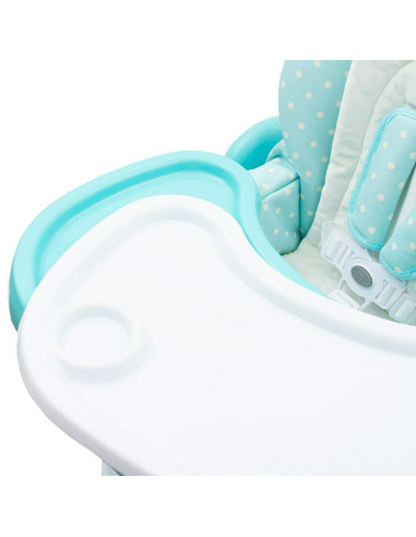 BN-39246,Scaun de masa reglabil in 7 pozitii pe inaltime, Minty Fox, Cu husa din piele ecologica, Cu 2 roti, Spatar reglabil in 