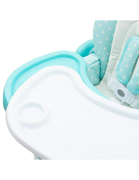 BN-39246,Scaun de masa reglabil in 7 pozitii pe inaltime, Minty Fox, Cu husa din piele ecologica, Cu 2 roti, Spatar reglabil in 