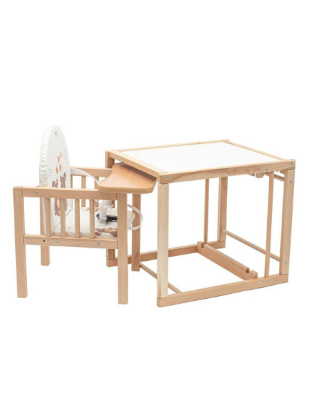 BN-10585,Scaun de masa, 2 in 1, Din lemn, Inaltime 93 cm, Victory Natur, New Baby