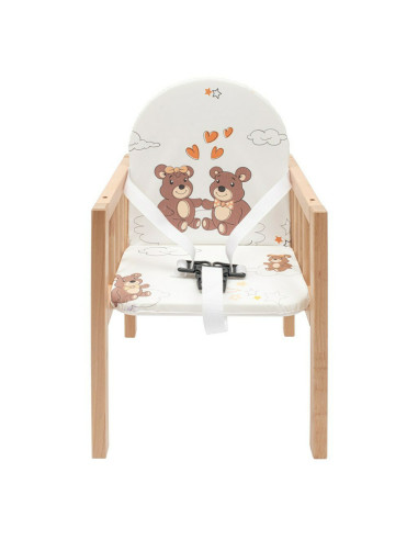BN-10585,Scaun de masa, 2 in 1, Din lemn, Inaltime 93 cm, Victory Natur, New Baby