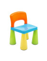 BN-39261,Set masuta si doua scaune pentru copii, Multicolor, Cu parte detasabila si reversibila, Partea reversibila pentru Lego 