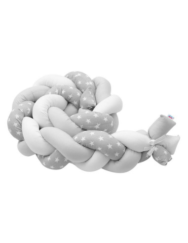 BN-42970,Protectie laterala pentru patut, Tip Bumper impletit, Din bumbac, Din materiale certificate Oeko Tex Standard 100, New 