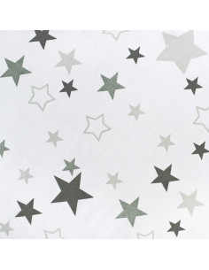 BN-33692,Set 3 piese, Baby Nest, Cu paturica si pernuta, New Baby, Grey stars 2