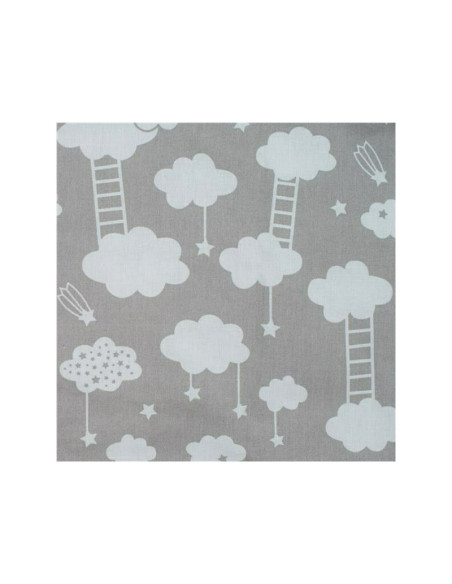 BN-42794,Set 3 piese, Baby Nest multifunctional, Cu paturica si pernuta cu urechi, New Baby, Cloud Grey