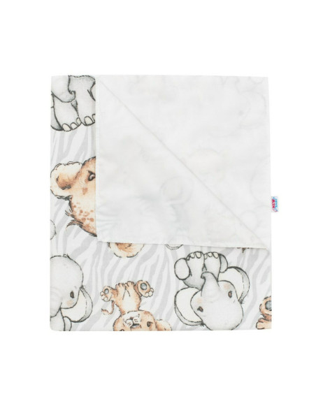 BN-49769,Scutec impermeabil din flanel, Cu multiple intrebuintari, Dimensiune 57x47 cm, New Baby, Baby Zoo