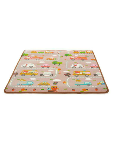 BN-428964,Petite&Mars - Covoras de joaca Joy, City, 180x150x1 cm, Multicolor