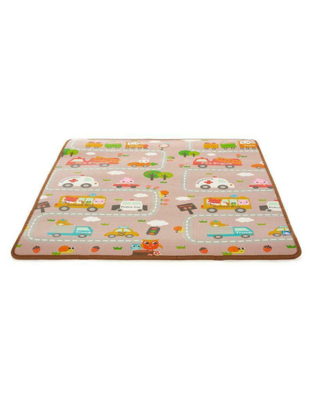 BN-428964,Petite&Mars - Covoras de joaca Joy, City, 180x150x1 cm, Multicolor