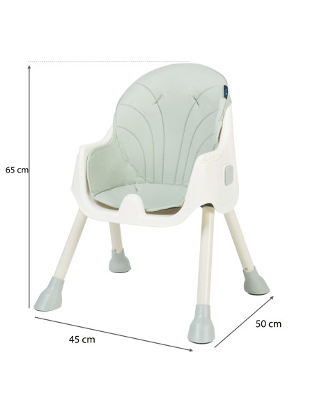 JU1027-Mint,Scaun de masa 2 in 1 Juju Eat&Smile, Mint