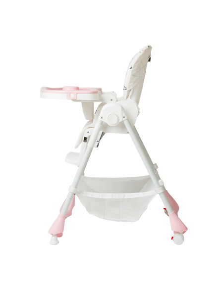 JU1011-Pink-Stars,Scaun de masa Juju Eat&Joy, Pink Stars