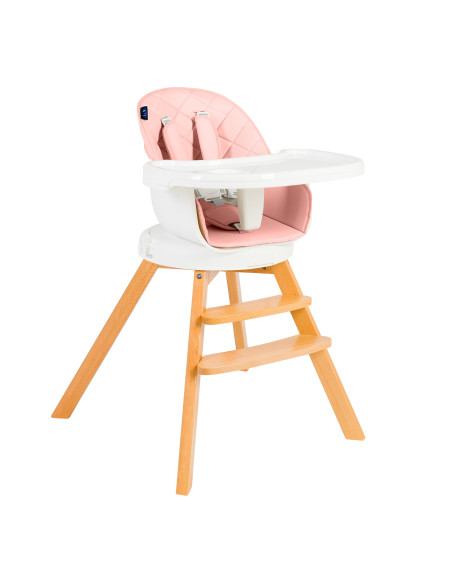 JU1021-Pink,Scaun de masa 3 in 1 Juju Eat&Twist, Roz