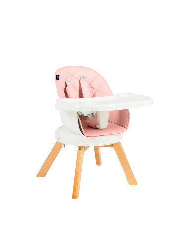 JU1021-Pink,Scaun de masa 3 in 1 Juju Eat&Twist, Roz