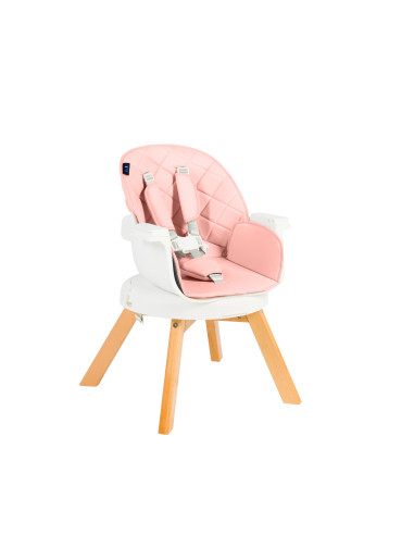 JU1021-Pink,Scaun de masa 3 in 1 Juju Eat&Twist, Roz