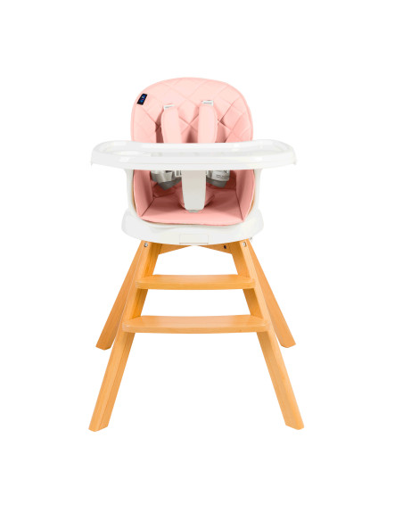 JU1021-Pink,Scaun de masa 3 in 1 Juju Eat&Twist, Roz