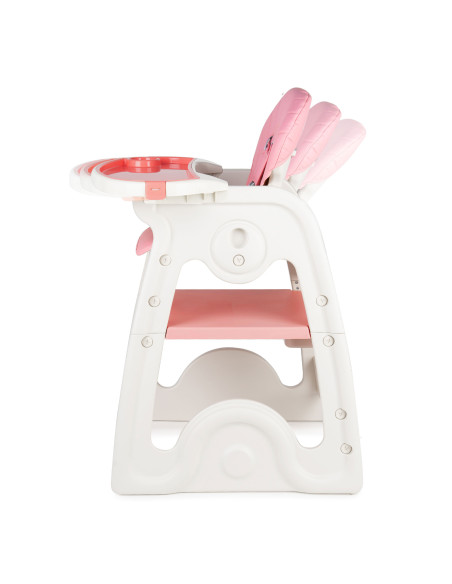 JU3003-K03-Pink,Scaun de masa transformabil Juju Eat&Play V2, Roz